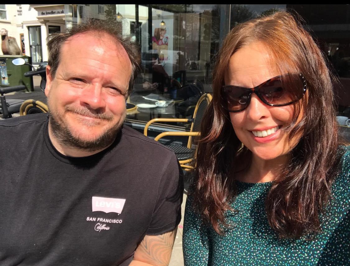 Tina and Ashley owners of Arty Boat art studio and workshops in Exmouth