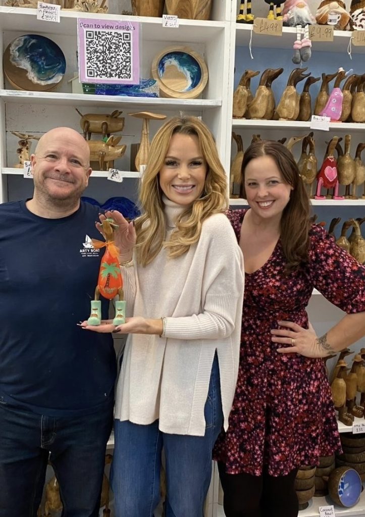 amanda holden duck painting exmouth devon