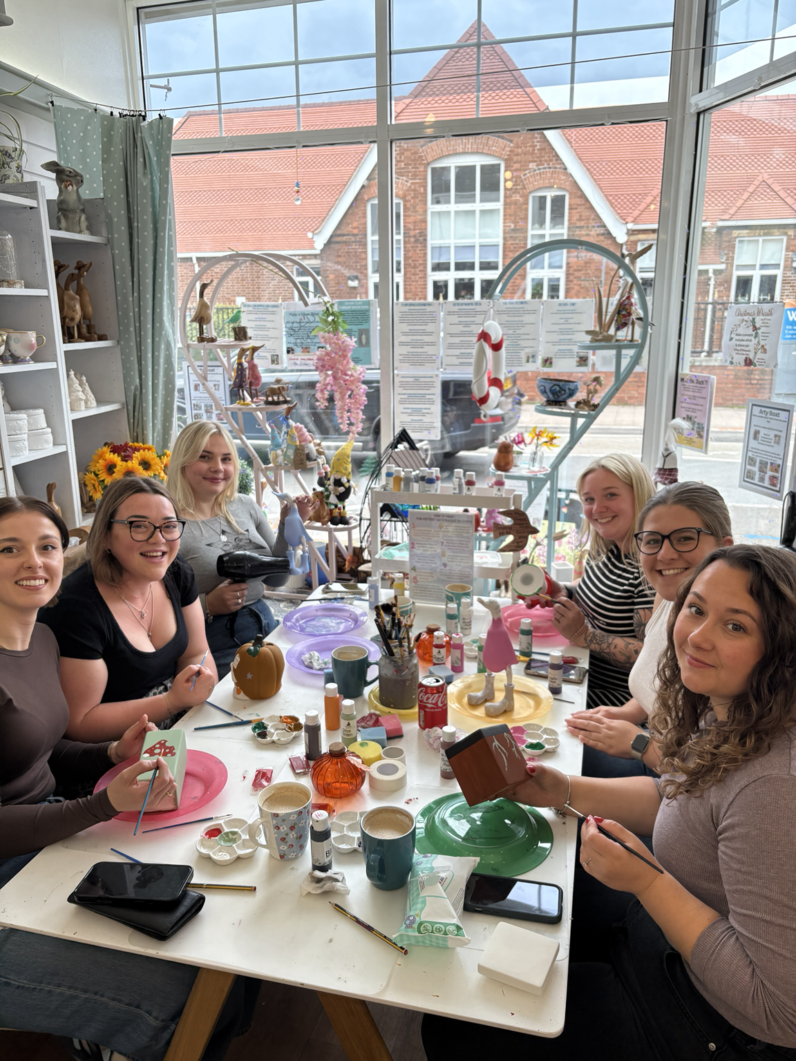 Rainy day indoor activity in Exmouth at Arty Boat