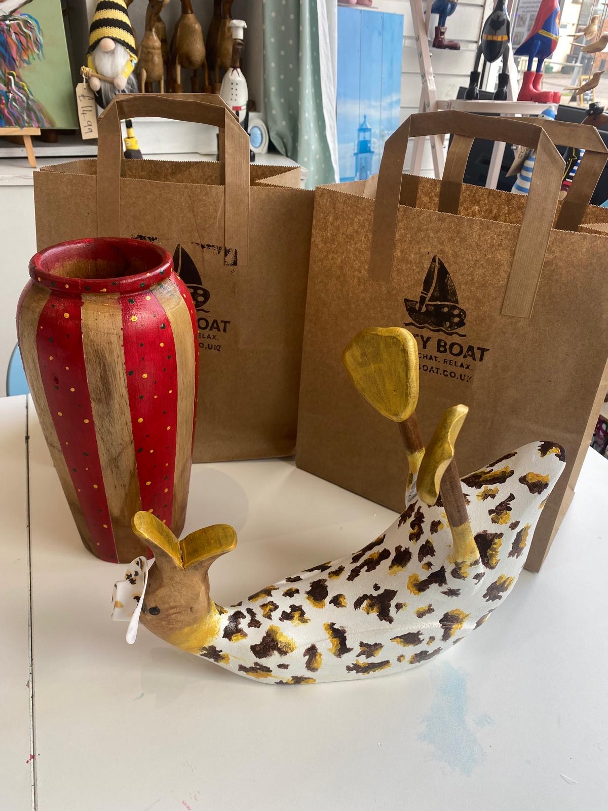 Paint your own pottery and wooden items in Exmouth
