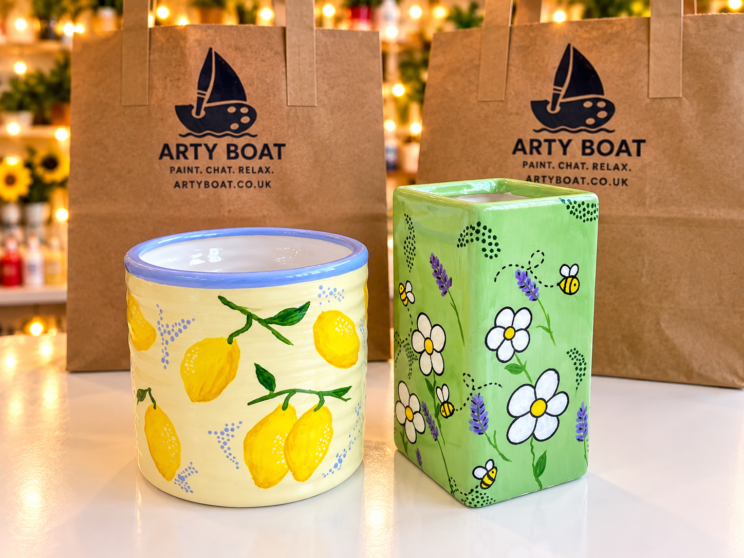 Paint your own pottery picture frame kit from Arty Boat