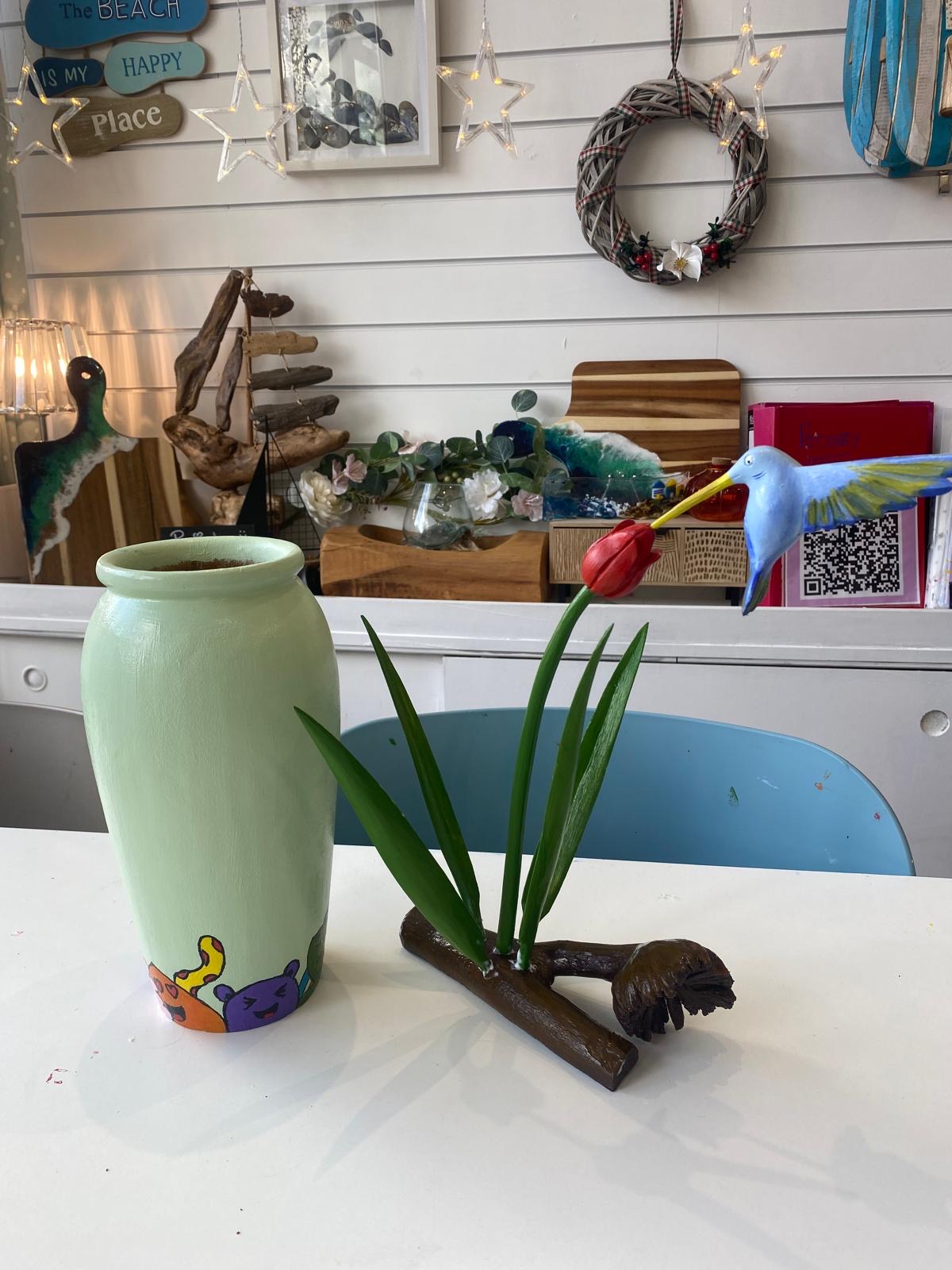 Painting experience at Arty Boat creative studio Exmouth Devon